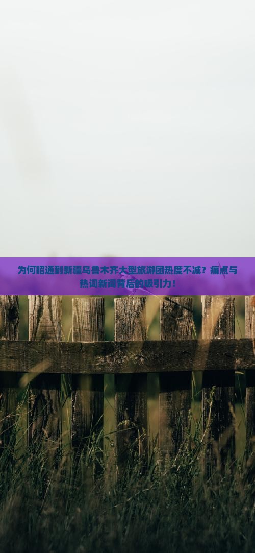 为何昭通到新疆乌鲁木齐大型旅游团热度不减?痛点与热词新词背后的吸引力! 为何昭通到新疆乌鲁木齐大型旅游团热度不减?痛点与热词新词背后的吸引力!