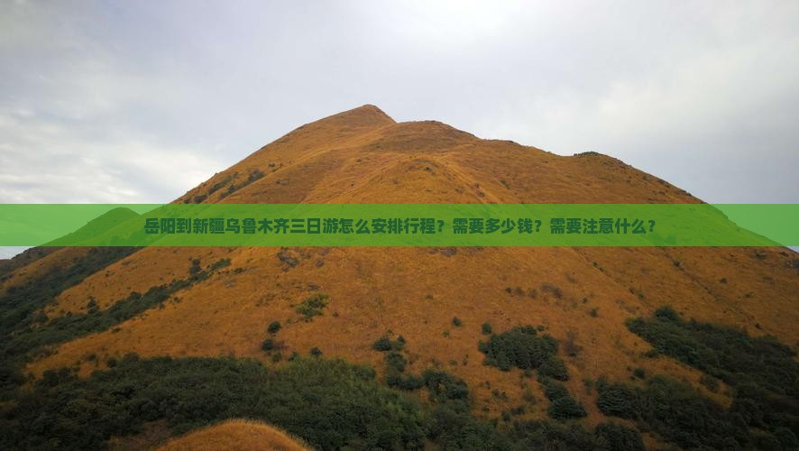 岳阳到新疆乌鲁木齐三日游怎么安排行程？需要多少钱？需要注意什么？