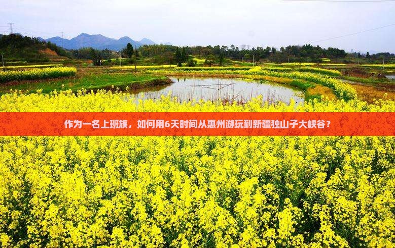 作为一名上班族，如何用6天时间从惠州游玩到新疆独山子大峡谷？