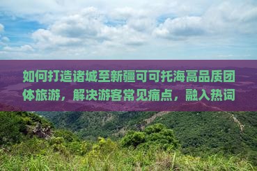 如何打造诸城至新疆可可托海高品质团体旅游，解决游客常见痛点，融入热词新词提升体验？