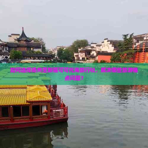如何选择扬州至新疆可可托海旅行社，解决哪些旅游痛点问题？