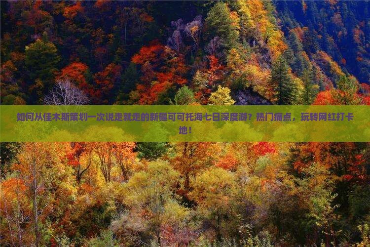 如何从佳木斯策划一次说走就走的新疆可可托海七日深度游？热门痛点，玩转网红打卡地！