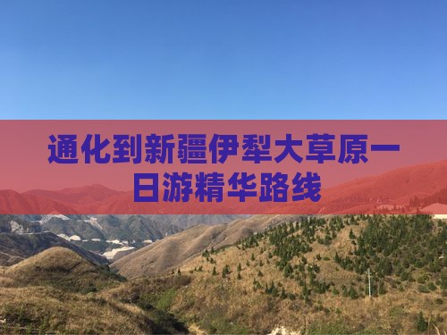 通化到新疆伊犁大草原一日游精华路线