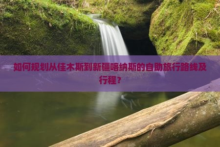 如何规划从佳木斯到新疆喀纳斯的自助旅行路线及行程？