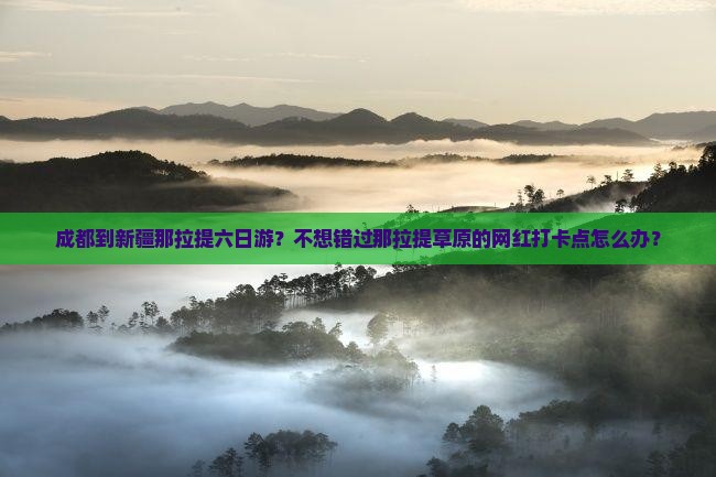 成都到新疆那拉提六日游？不想错过那拉提草原的网红打卡点怎么办？