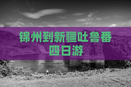 锦州到新疆吐鲁番四日游
