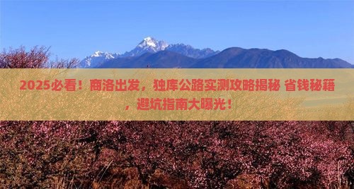 商洛到新疆独库公路攻略