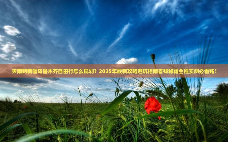黄南到新疆乌鲁木齐自由行