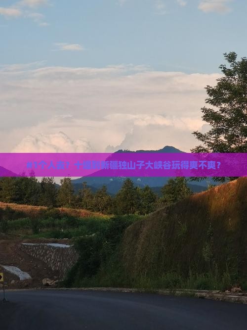 #1个人去？十堰到新疆独山子大峡谷玩得爽不爽？