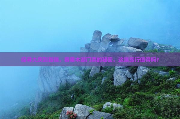 探寻大庆到新疆，赛里木湖门票的秘密，这趟旅行值得吗？