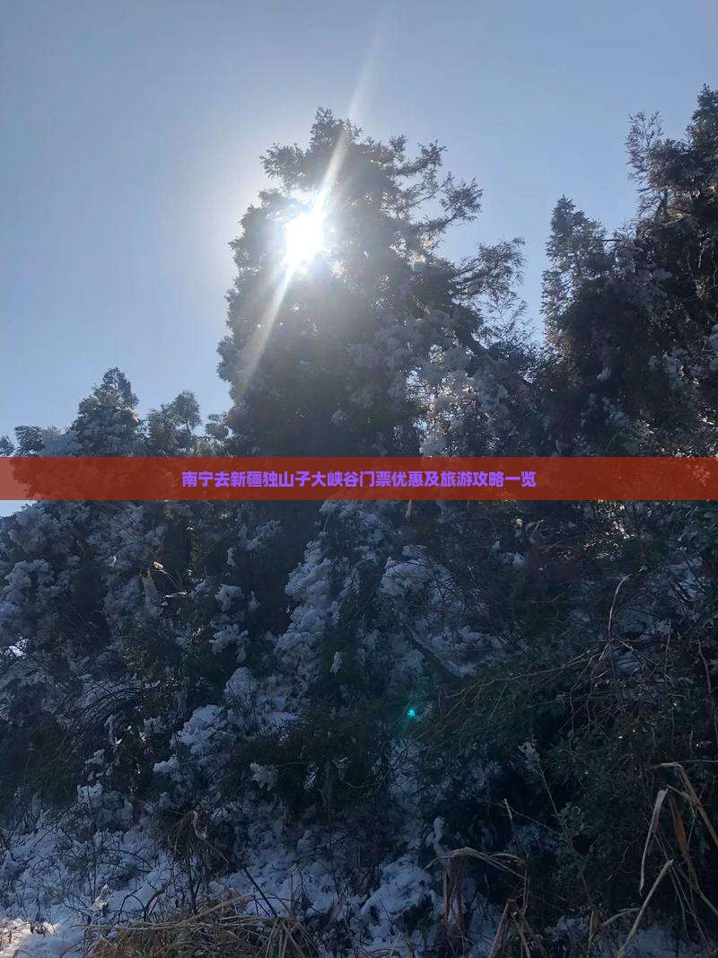南宁去新疆独山子大峡谷门票优惠及旅游攻略一览