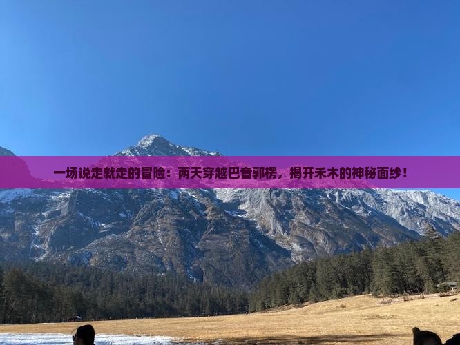一场说走就走的冒险：两天穿越巴音郭楞，揭开禾木的神秘面纱！
