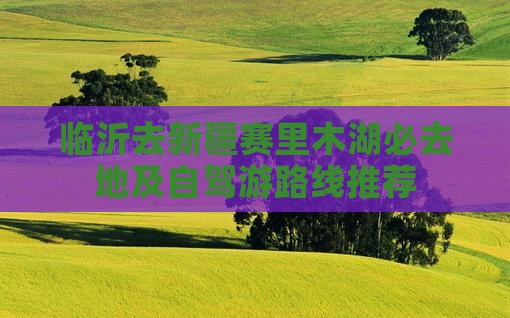临沂去新疆赛里木湖必去地及自驾游路线推荐