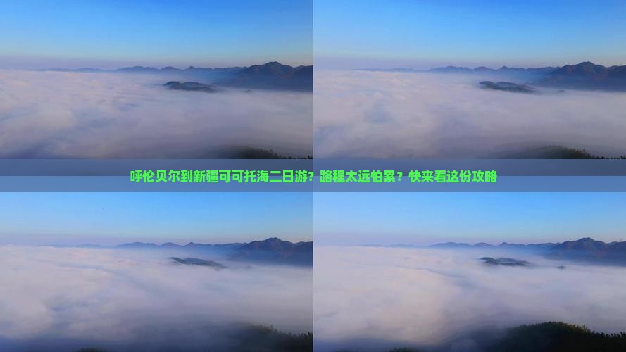 呼伦贝尔到新疆可可托海二日游？路程太远怕累？快来看这份攻略