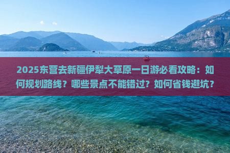 东营去新疆伊犁大草原一日