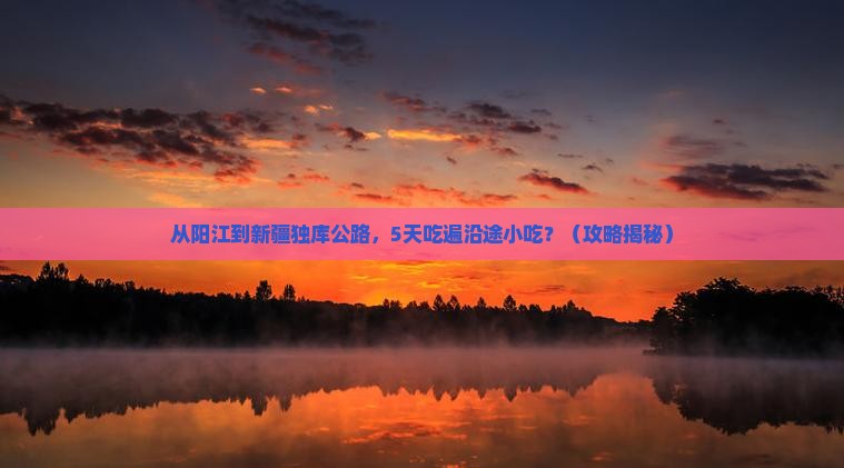 阳江到新疆独库公路旅游小吃