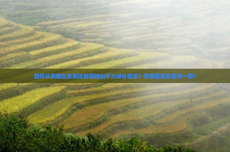 如何从安阳出发前往新疆独山子大峡谷旅游？有哪些景点值得一游？