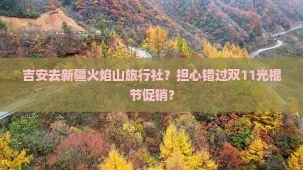 吉安去新疆火焰山旅行社？担心错过双11光棍节促销？