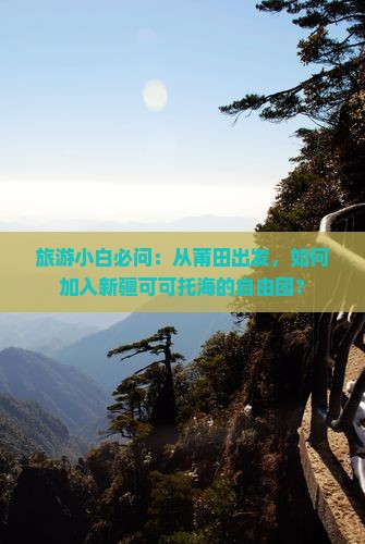旅游小白必问：从莆田出发，如何加入新疆可可托海的自由团？