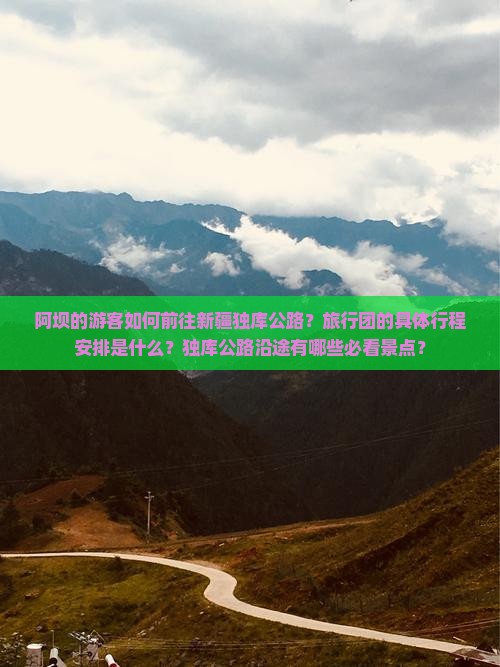 阿坝的游客如何前往新疆独库公路？旅行团的具体行程安排是什么？独库公路沿途有哪些必看景点？