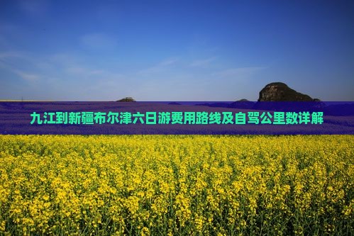 九江到新疆布尔津六日游费用路线及自驾公里数详解