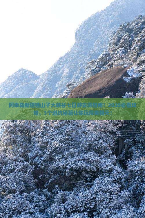 阿泰勒去新疆独山子大峡谷七日游