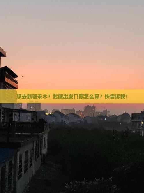 武威去新疆禾木门票