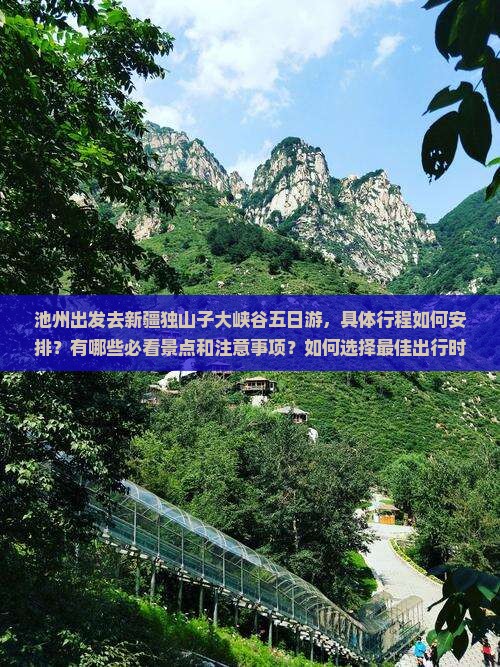池州去新疆独山子大峡谷五日游