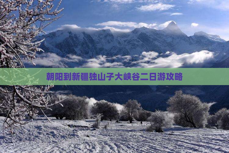 朝阳到新疆独山子大峡谷二日游