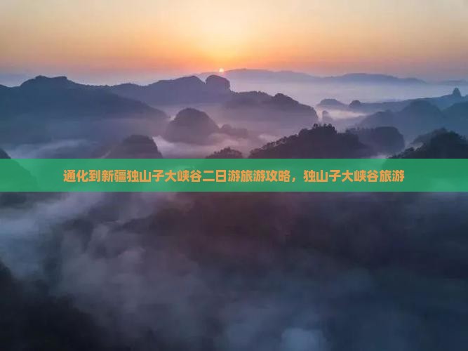 通化到新疆独山子大峡谷二日游