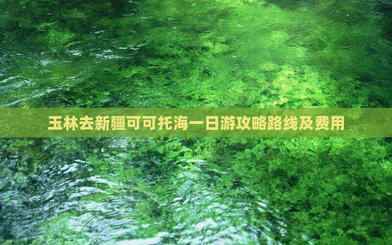 玉林去新疆可可托海一日