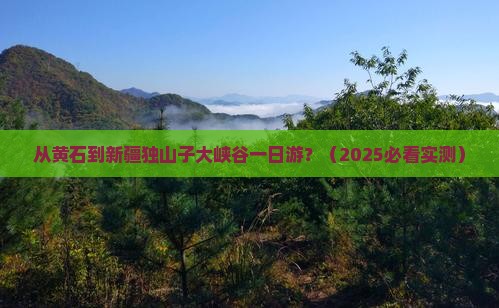 黄石到新疆独山子大峡谷一日