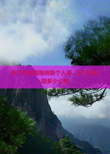 天门到新疆喀纳斯个人游