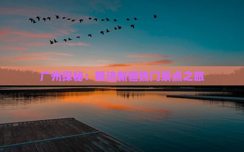 广州探秘：精选新疆热门景点之旅