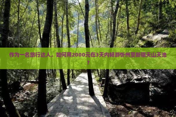 忻州去新疆天山天池三日游