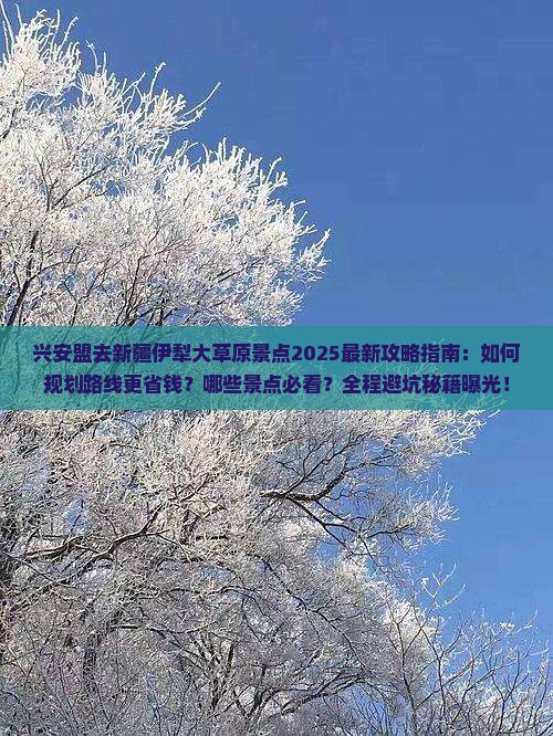 兴安盟去新疆伊犁大草原景点
