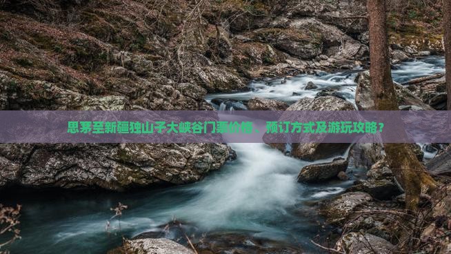 思茅去新疆独山子大峡谷门票