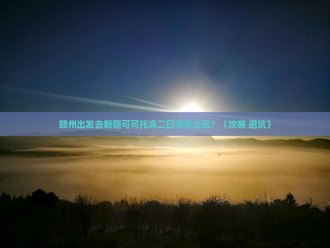 赣州去新疆可可托海二日游