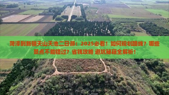 菏泽到新疆天山天池二日游