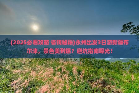 永州到新疆布尔津三日游