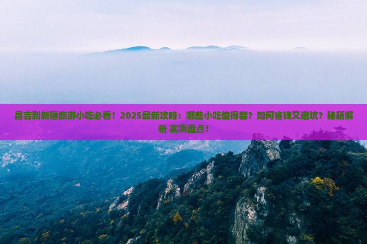 昌吉到新疆旅游小吃