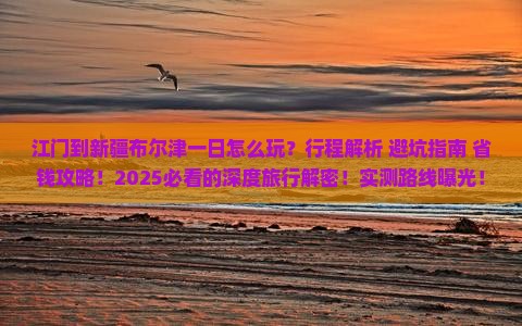 江门到新疆布尔津一日