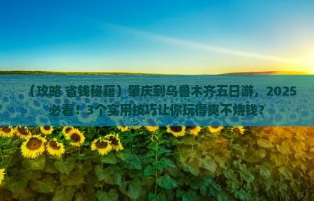 肇庆到新疆乌鲁木齐五日游