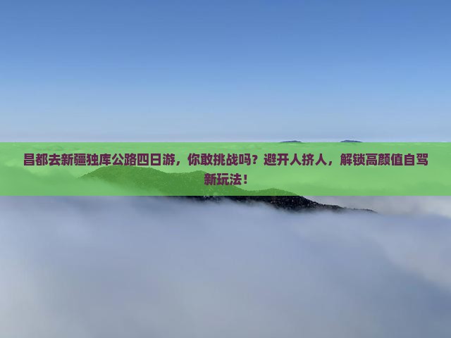 昌都去新疆独库公路四日游