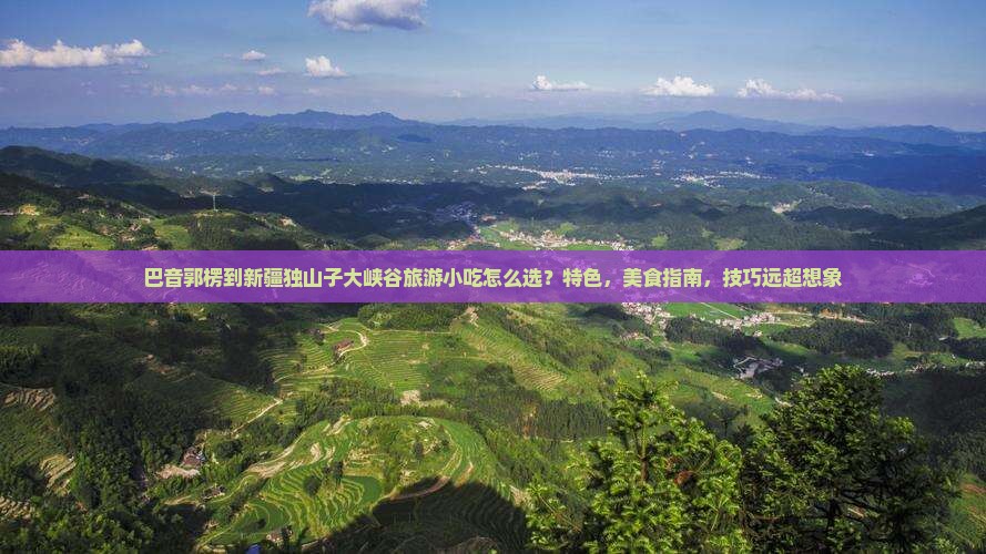 巴音郭楞到新疆独山子大峡谷旅游小吃