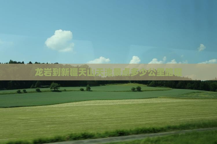 龙岩到新疆天山天池景点