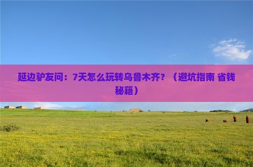 延边到新疆乌鲁木齐七日游