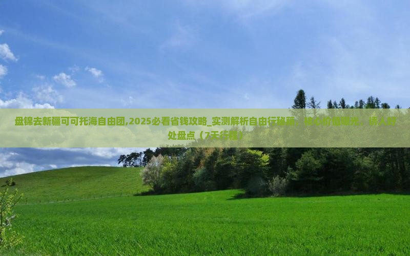 盘锦去新疆可可托海自由团