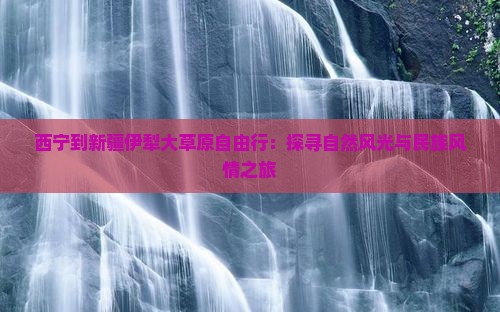 西宁到新疆伊犁大草原自由行：探寻自然风光与民族风情之旅