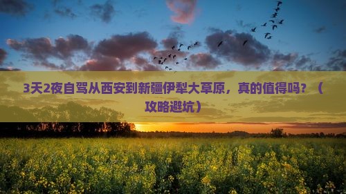西安到新疆伊犁大草原个人游